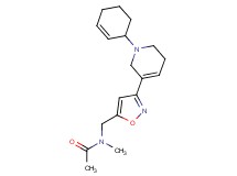 N-{[3-(1-cyclohex-2-en-1-yl-1,2,5,6-tetrahydropyridin-3-yl)isoxazol-5-yl]methyl}-N-methylacetamide