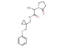 2-(2-oxopyrrolidin-1-yl)-N-{[1-(phenoxymethyl)cyclopropyl]methyl}propanamide