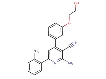 2-amino-4-[3-(2-hydroxyethoxy)phenyl]-6-(2-methylphenyl)nicotinonitrile