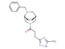 (1R*,5R*)-6-benzyl-3-[3-(5-methyl-1H-1,2,4-triazol-3-yl)propanoyl]-3,6-diazabicyclo[3.2.2]nonane