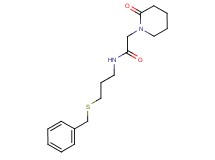 N-[3-(benzylthio)propyl]-2-(2-oxopiperidin-1-yl)acetamide