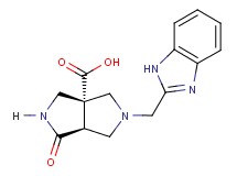 (3aR*,6aS*)-5-(1H-benzimidazol-2-ylmethyl)-1-oxohexahydropyrrolo[3,4-c]pyrrole-3a(1H)-carboxylic acid