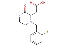[1-(2-fluorobenzyl)-3-oxo-2-piperazinyl]acetic acid
