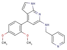4-(2,4-dimethoxyphenyl)-N-(pyridin-3-ylmethyl)-1H-pyrrolo[2,3-b]pyridin-6-amine