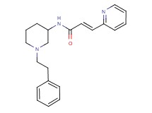 (2E)-N-[1-(2-phenylethyl)-3-piperidinyl]-3-(2-pyridinyl)acrylamide