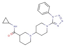 N-cyclopropyl-1'-(1-phenyl-1H-tetrazol-5-yl)-1,4'-bipiperidine-3-carboxamide