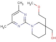 [1-(4,6-dimethyl-2-pyrimidinyl)-3-(2-methoxyethyl)-3-piperidinyl]methanol