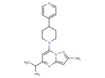 5-isopropyl-2-methyl-7-[4-(4-pyridinyl)-1-piperidinyl]pyrazolo[1,5-a]pyrimidine