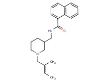 N-({1-[(2E)-2-methyl-2-buten-1-yl]-3-piperidinyl}methyl)-1-naphthamide