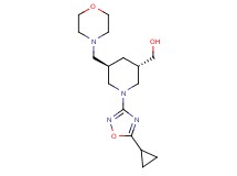 [(3S*,5R*)-1-(5-cyclopropyl-1,2,4-oxadiazol-3-yl)-5-(4-morpholinylmethyl)-3-piperidinyl]methanol