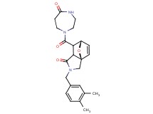 (3aR*,6S*)-2-(3,4-dimethylbenzyl)-7-[(5-oxo-1,4-diazepan-1-yl)carbonyl]-2,3,7,7a-tetrahydro-3a,6-epoxyisoindol-1(6H)-one