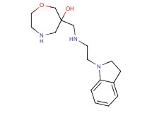 6-({[2-(2,3-dihydro-1H-indol-1-yl)ethyl]amino}methyl)-1,4-oxazepan-6-ol