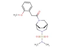 (1R*,5R*)-6-[(2-methoxyphenyl)acetyl]-N,N-dimethyl-3,6-diazabicyclo[3.2.2]nonane-3-sulfonamide