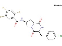N-[(3S,7S,8aS)-3-(4-chlorobenzyl)-1,4-dioxooctahydropyrrolo[1,2-a]pyrazin-7-yl]-2,4,5-trifluorobenzamide