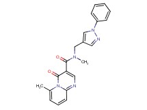N,6-dimethyl-4-oxo-N-[(1-phenyl-1H-pyrazol-4-yl)methyl]-4H-pyrido[1,2-a]pyrimidine-3-carboxamide
