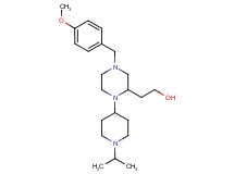 2-[1-(1-isopropyl-4-piperidinyl)-4-(4-methoxybenzyl)-2-piperazinyl]ethanol