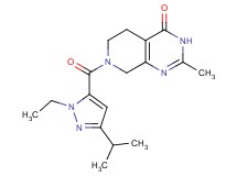 7-[(1-ethyl-3-isopropyl-1H-pyrazol-5-yl)carbonyl]-2-methyl-5,6,7,8-tetrahydropyrido[3,4-d]pyrimidin-4(3H)-one