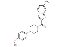 2-{[4-(4-methoxyphenyl)-1-piperazinyl]carbonyl}-7-methylimidazo[1,2-a]pyridine bis(trifluoroacetate)