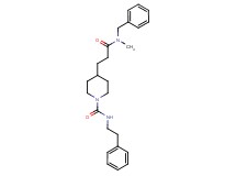 4-{3-[benzyl(methyl)amino]-3-oxopropyl}-N-(2-phenylethyl)-1-piperidinecarboxamide