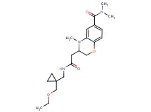 3-[2-({[1-(ethoxymethyl)cyclopropyl]methyl}amino)-2-oxoethyl]-N,N,4-trimethyl-3,4-dihydro-2H-1,4-benzoxazine-6-carboxamide
