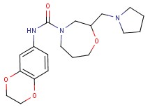 N-(2,3-dihydro-1,4-benzodioxin-6-yl)-2-(pyrrolidin-1-ylmethyl)-1,4-oxazepane-4-carboxamide
