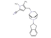 4-{[(1S*,5R*)-3-(2,3-dihydro-1H-inden-2-yl)-3,6-diazabicyclo[3.2.2]non-6-yl]methyl}-1,5-dimethyl-1H-pyrrole-2-carbonitrile