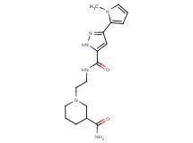 1-[2-({[3-(1-methyl-1H-pyrrol-2-yl)-1H-pyrazol-5-yl]carbonyl}amino)ethyl]-3-piperidinecarboxamide