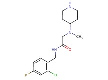 N~1~-(2-chloro-4-fluorobenzyl)-N~2~-methyl-N~2~-piperidin-4-ylglycinamide