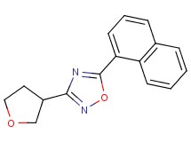 5-(1-naphthyl)-3-(tetrahydrofuran-3-yl)-1,2,4-oxadiazole