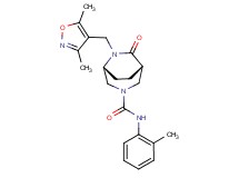(1S*,5R*)-6-[(3,5-dimethylisoxazol-4-yl)methyl]-N-(2-methylphenyl)-7-oxo-3,6-diazabicyclo[3.2.2]nonane-3-carboxamide