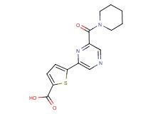 5-[6-(piperidin-1-ylcarbonyl)pyrazin-2-yl]thiophene-2-carboxylic acid