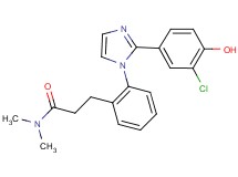 3-{2-[2-(3-chloro-4-hydroxyphenyl)-1H-imidazol-1-yl]phenyl}-N,N-dimethylpropanamide