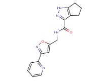 N-{[3-(2-pyridinyl)-5-isoxazolyl]methyl}-1,4,5,6-tetrahydrocyclopenta[c]pyrazole-3-carboxamide
