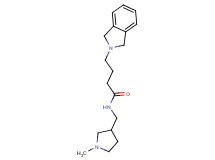 4-(1,3-dihydro-2H-isoindol-2-yl)-N-[(1-methylpyrrolidin-3-yl)methyl]butanamide