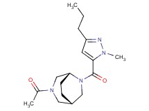 (1S*,5R*)-3-acetyl-6-[(1-methyl-3-propyl-1H-pyrazol-5-yl)carbonyl]-3,6-diazabicyclo[3.2.2]nonane
