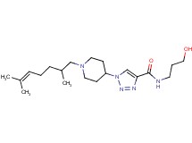 1-[1-(2,6-dimethyl-5-hepten-1-yl)-4-piperidinyl]-N-(3-hydroxypropyl)-1H-1,2,3-triazole-4-carboxamide