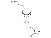 (1R*,5R*)-6-(2-methoxyethyl)-3-[3-(4-methyl-1,3-thiazol-5-yl)propanoyl]-3,6-diazabicyclo[3.2.2]nonane