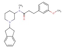 N-[1-(2,3-dihydro-1H-inden-2-yl)-3-piperidinyl]-3-(3-methoxyphenyl)-N-methylpropanamide