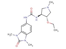 N-(1,3-dimethyl-2-oxo-2,3-dihydro-1H-benzimidazol-5-yl)-N'-[(3S*,4S*)-4-ethoxy-1-methylpyrrolidin-3-yl]urea