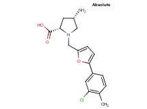 (4S)-4-amino-1-{[5-(3-chloro-4-methylphenyl)-2-furyl]methyl}-L-proline