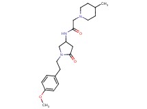 N-{1-[2-(4-methoxyphenyl)ethyl]-5-oxopyrrolidin-3-yl}-2-(4-methylpiperidin-1-yl)acetamide