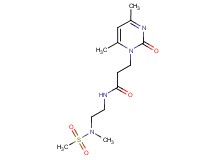 3-(4,6-dimethyl-2-oxopyrimidin-1(2H)-yl)-N-{2-[methyl(methylsulfonyl)amino]ethyl}propanamide