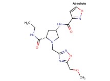 (4S)-N-ethyl-4-[(isoxazol-3-ylcarbonyl)amino]-1-{[5-(methoxymethyl)-1,2,4-oxadiazol-3-yl]methyl}-L-prolinamide