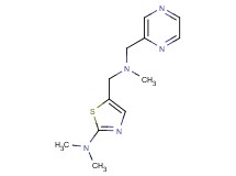 N,N-dimethyl-5-{[methyl(pyrazin-2-ylmethyl)amino]methyl}-1,3-thiazol-2-amine