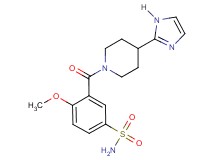 3-{[4-(1H-imidazol-2-yl)piperidin-1-yl]carbonyl}-4-methoxybenzenesulfonamide