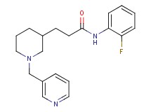 N-(2-fluorophenyl)-3-[1-(3-pyridinylmethyl)-3-piperidinyl]propanamide