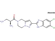 {(2S)-2-amino-3-[2-(5,6-dichloro-1H-benzimidazol-2-yl)-6,7-dihydropyrazolo[1,5-a]pyrazin-5(4H)-yl]-3-oxopropyl}amine dihydrochloride