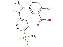 5-{1-[4-(aminosulfonyl)phenyl]-1H-imidazol-2-yl}-2-hydroxybenzoic acid