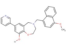 4-[(4-methoxy-1-naphthyl)methyl]-7-(3-pyridinyl)-2,3,4,5-tetrahydro-1,4-benzoxazepin-9-ol