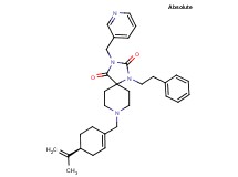 8-{[(4S)-4-isopropenyl-1-cyclohexen-1-yl]methyl}-1-(2-phenylethyl)-3-(3-pyridinylmethyl)-1,3,8-triazaspiro[4.5]decane-2,4-dione